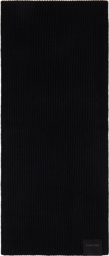 Šál Tom Ford TOM FORD Cashmere Ribbed Knit Scarf Čierna | KSR015-YMK066, 0