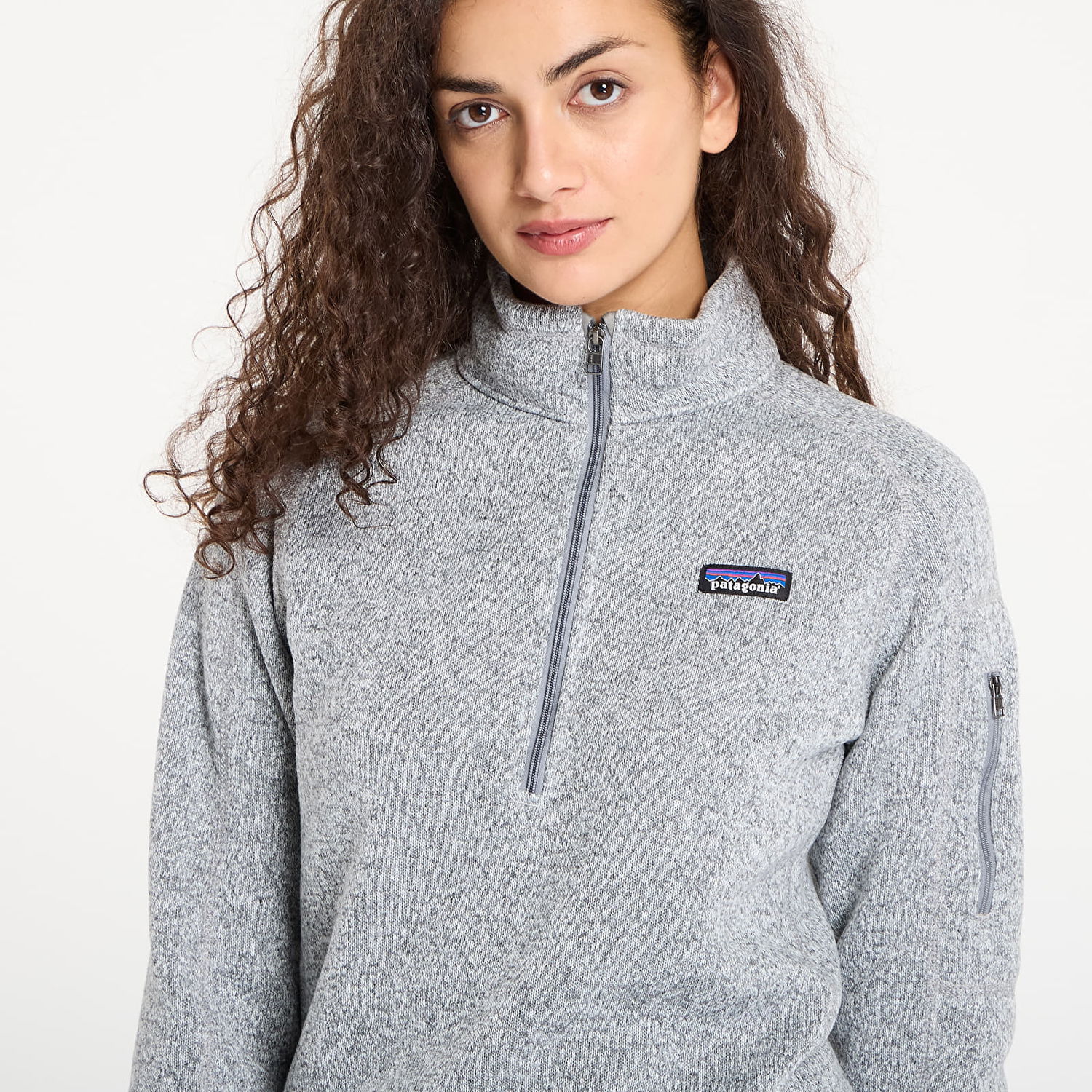 Sveter Patagonia Women's Better Sweater 1/4 Zip Fleece Pullover Šedá | 25618 BCW, 1
