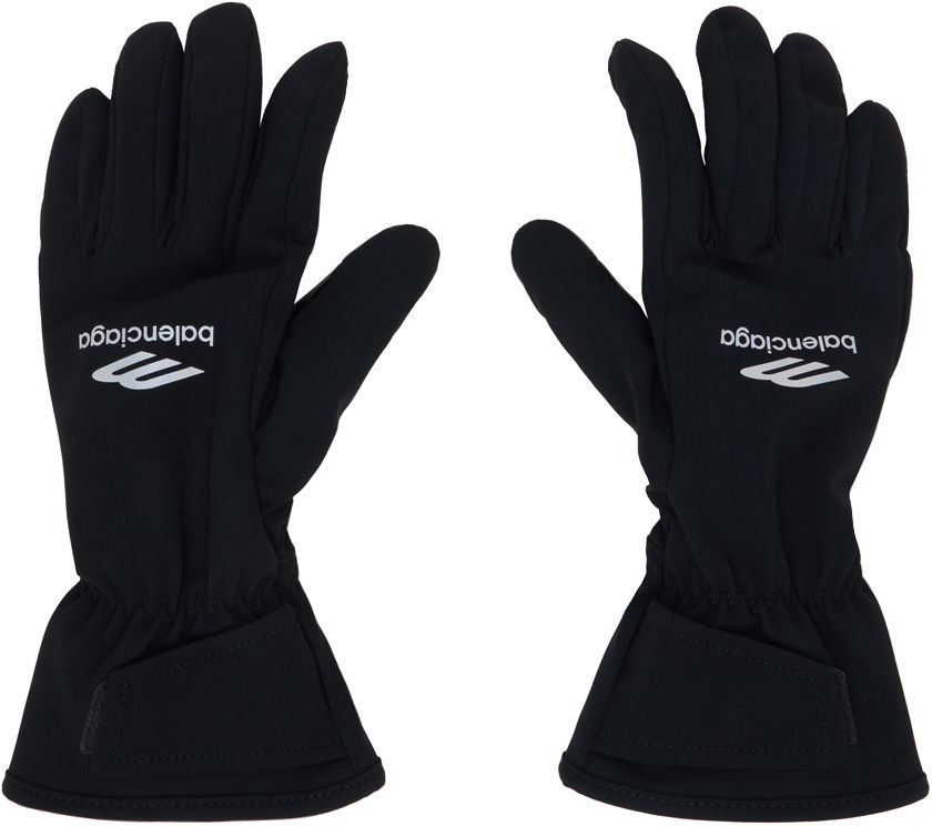 Rukavice Balenciaga Skiwear 3B Sports Icon Ski Gloves Čierna | 773147-4D9B4-1000, 0
