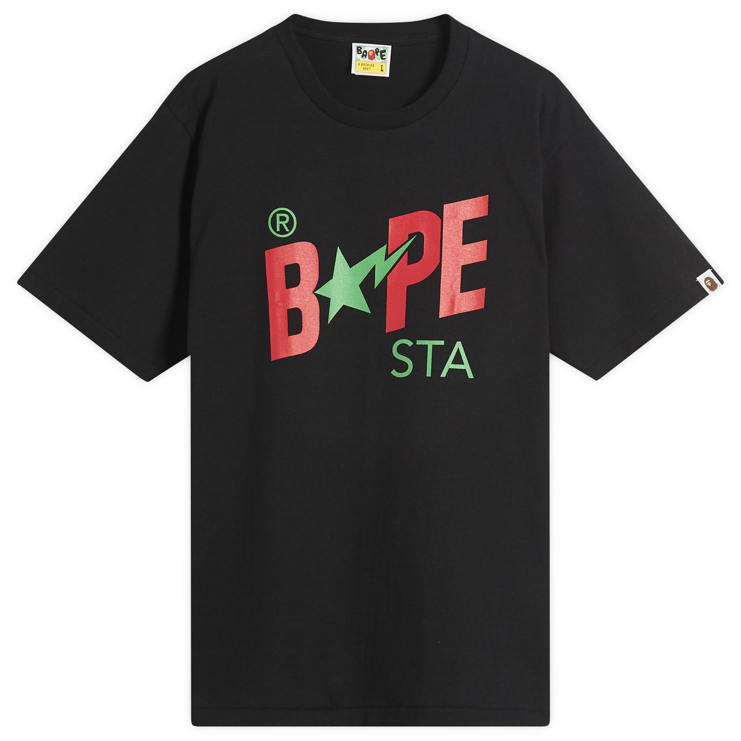 Tričko BAPE Bathing Ape Colors Bape Sta T-Shirt, Size Large Čierna | 001TEL301022M-BLK, 1