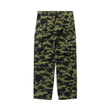 Tepláky BAPE 1st Camo Wide Fit 6 Pocket Pants Zelené | 1H80 152 017 GREEN, 0