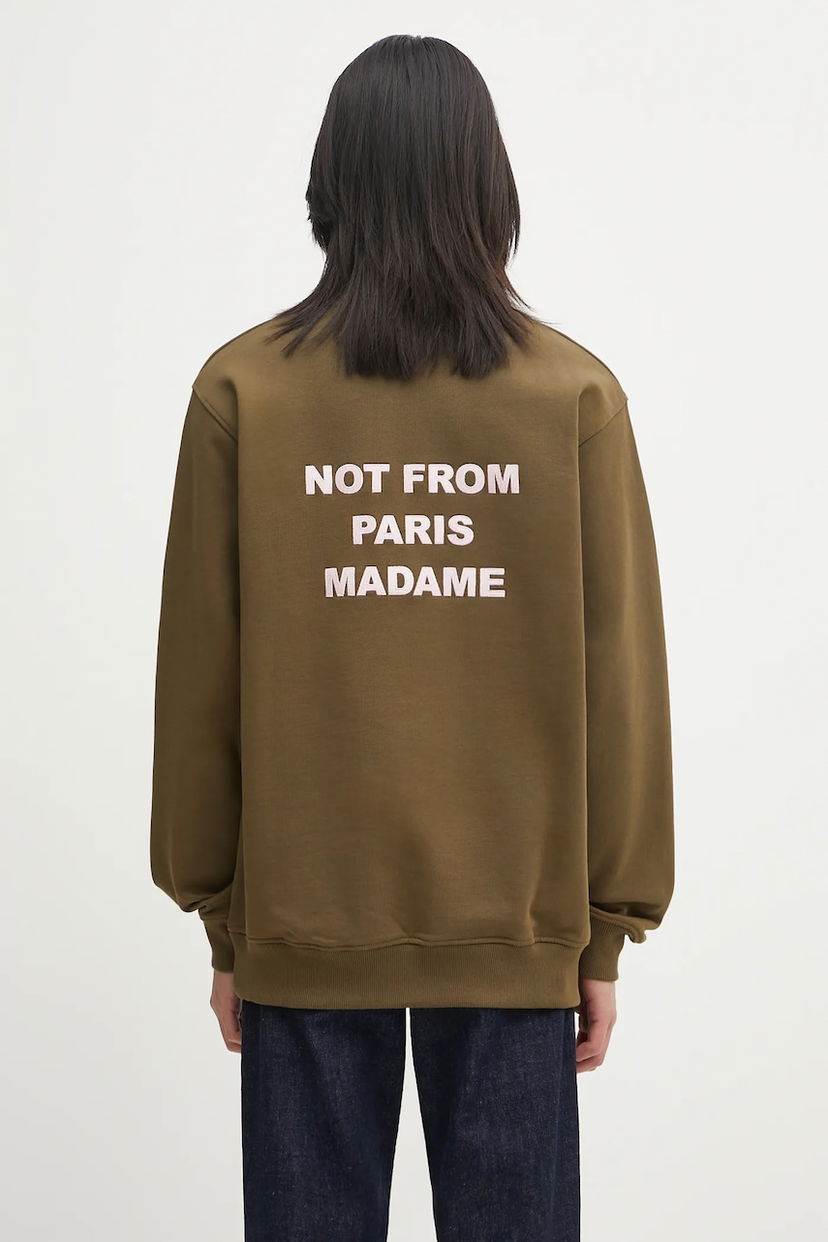 Mikina Drôle de Monsieur Drôle de Monsieur Le Sweatshirt Slogan Zelené | I.SW149.CO127