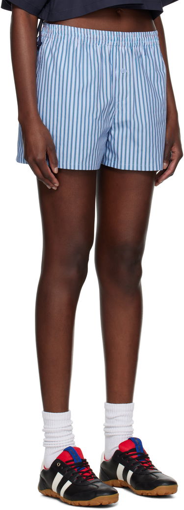 Boxerky We11done We11done Classic Stripe Shorts Modrá | WD-PT1-25-208-W-BL, 1