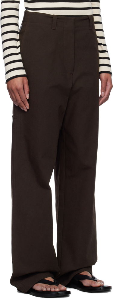 Nohavice Jil Sander Jil Sander Straight-Leg Trousers Hnedá | J40KA0255_J45267, 1