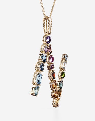 Náhrdelník Dolce & Gabbana Rainbow Alphabet N Pendant Necklace Rôznofarebný | WAMR2GWMIXNZOO00, 2