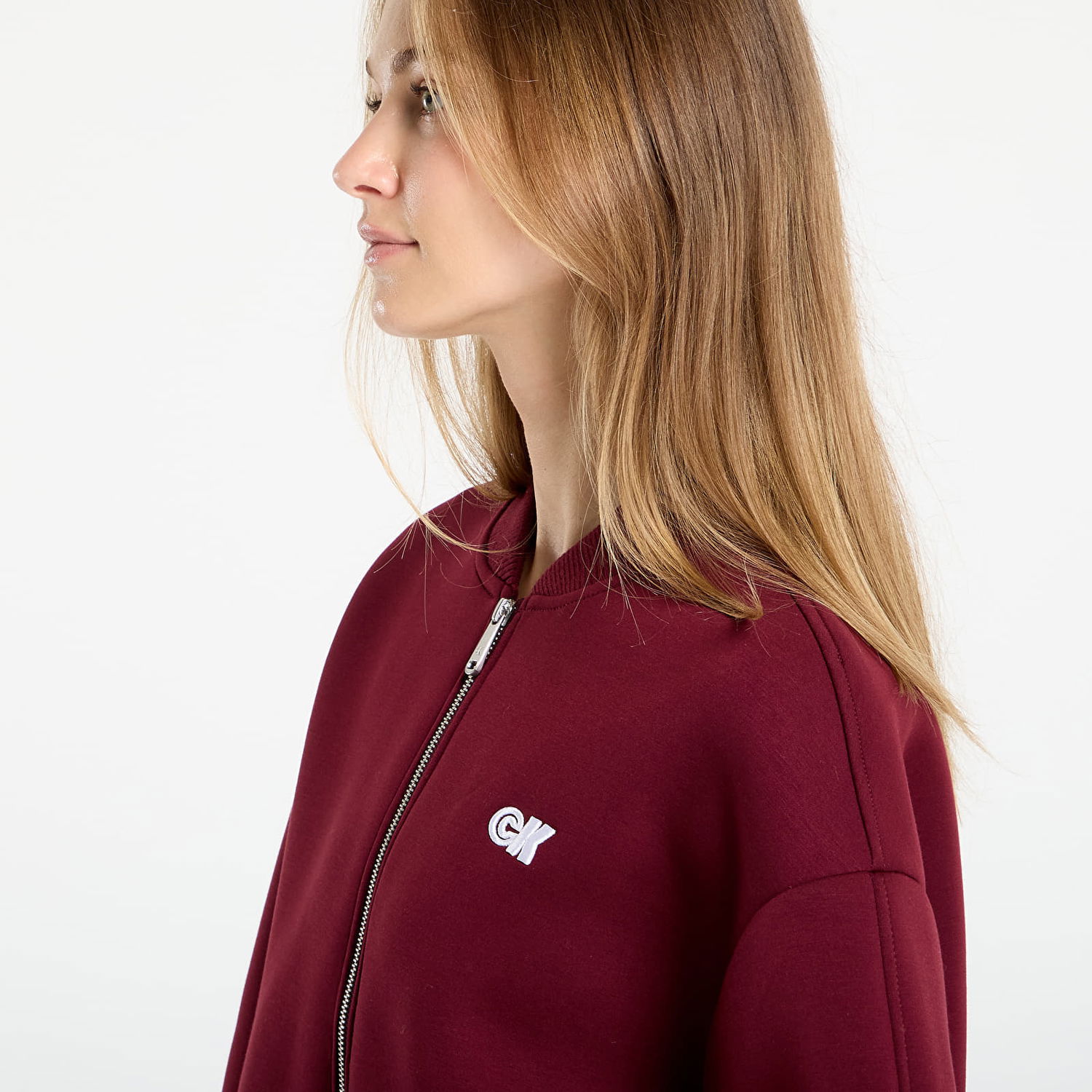 Bomber bunda CALVIN KLEIN Calvin Klein Jeans Oversized Bomber Jacket Vínová | LV047C524G VLP, 1