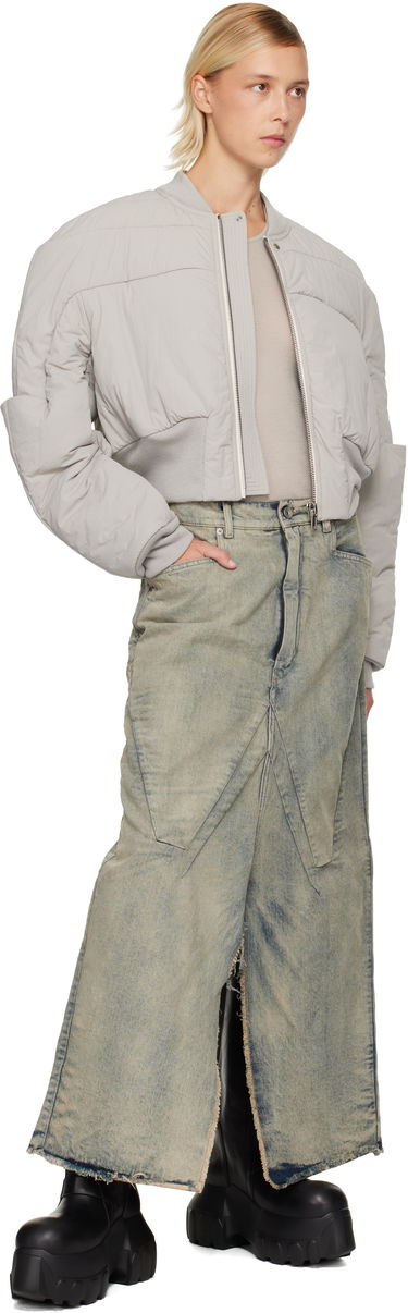 Sukňa Rick Owens Rick Owens Concordians Long Slivered Denim Midi Skirt Modrá | RP02E4367 DWG, 3