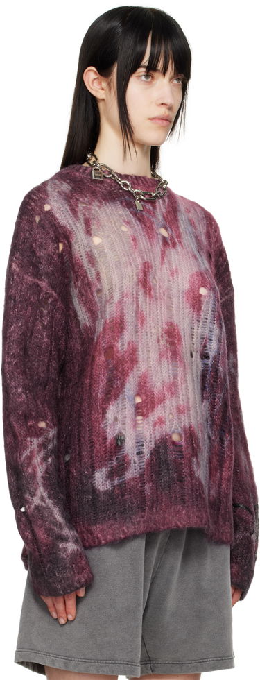 Sveter Acne Studios Acne Studios Printed Knit Sweater Fialová | B60359-, 4
