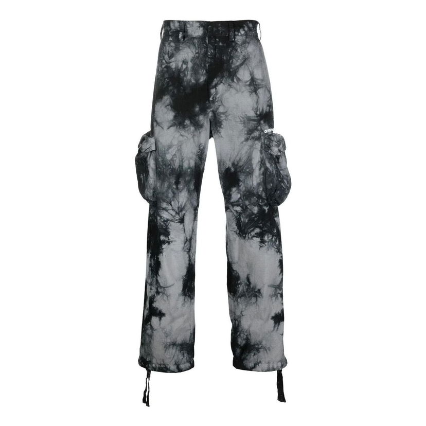 Cargo nohavice Off-White Tie Dye Cargo Pants Čierna | OMCF032F22FAB0010701