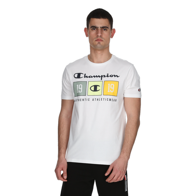 Tričko Champion Crewneck Graphic Print T-Shirt Biela | 221479-WW001