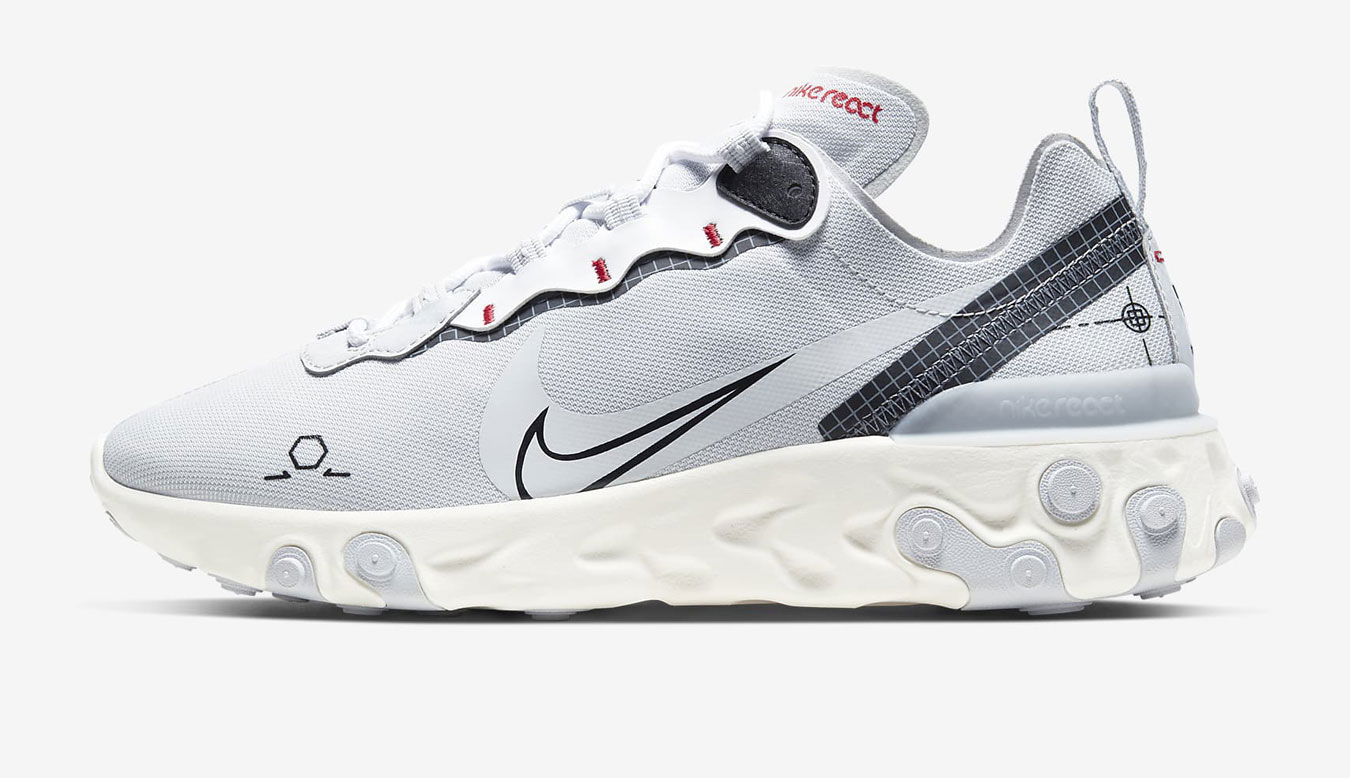 Tenisky a topánky Nike React Element 55 Šedá | CU3009-002, 1