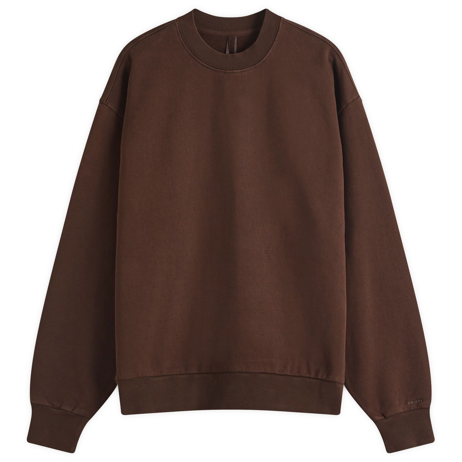 Mikina SKIMS SKIMS Boyfriend Fleece Pullover, Size Large Hnedá | PL-PLO-8017W-ESPRESSO, 1