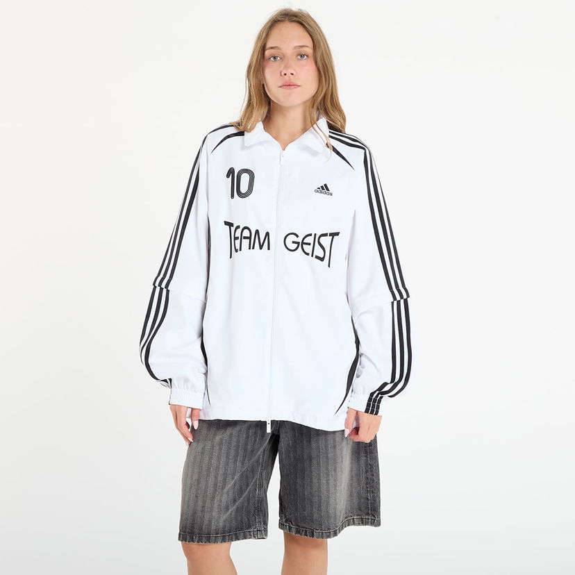 Bunda adidas Originals Adilenium Season 4 Teamgeist Oversized Track Jacket Biela | KE7570