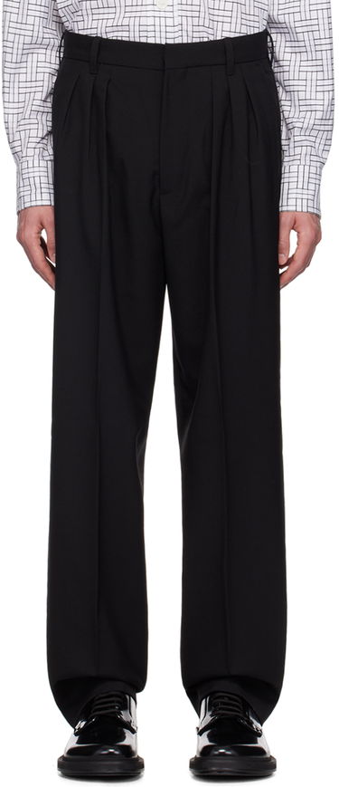 Nohavice KENZO Pleated Tailored Trousers Čierna | FE65PA2149GE, 0