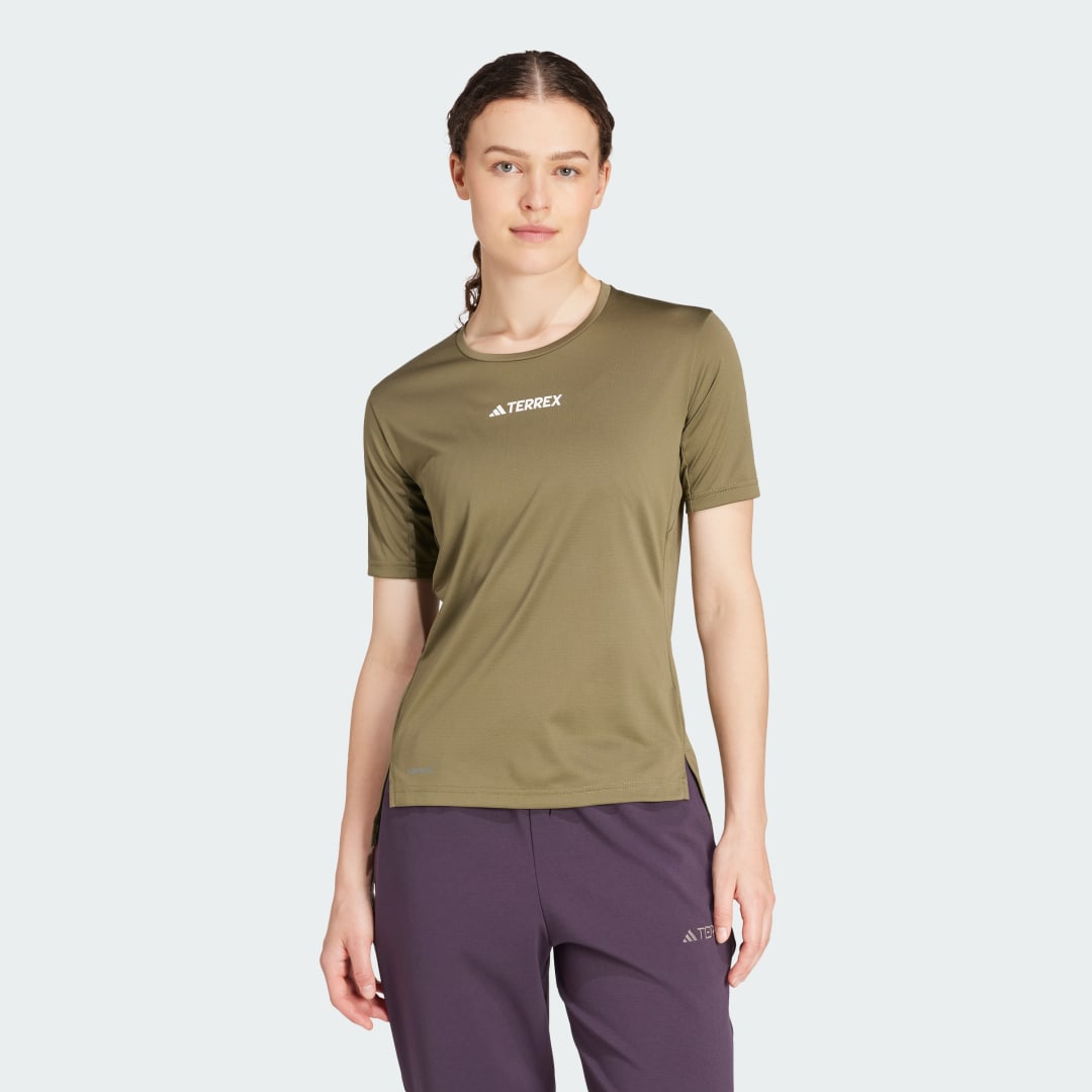 Tričko adidas Performance Terrex Multi T-Shirt Zelené | IW2117, 0
