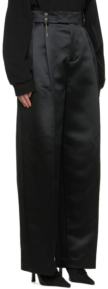 Nohavice We11done We11done Satin Wide-Leg Trousers Čierna | WD-PT1-22-234-M-BK, 1