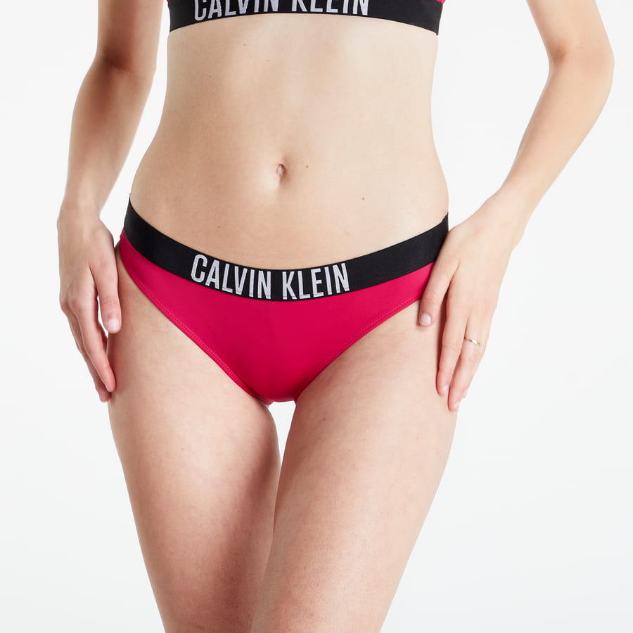 Plavky CALVIN KLEIN Classic Bikini Bottom Intense Power Červená | KW0KW01728 T01, 0