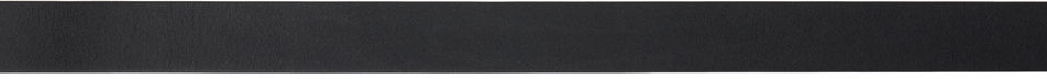 Black Thin Leather Shield Belt