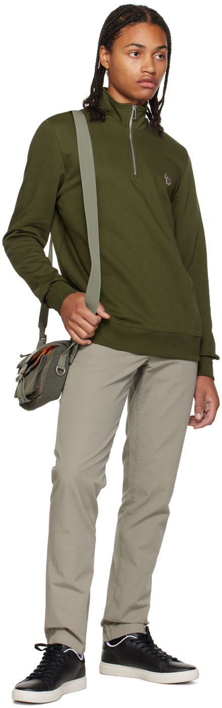 PS Paul Smith Zebra Quarter-Zip Sweatshirt