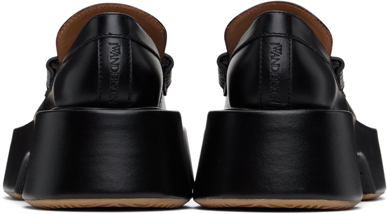 Oblečenie JW Anderson JW Anderson Leather Platform Loafers Čierna | FW0169-LA0020, 1