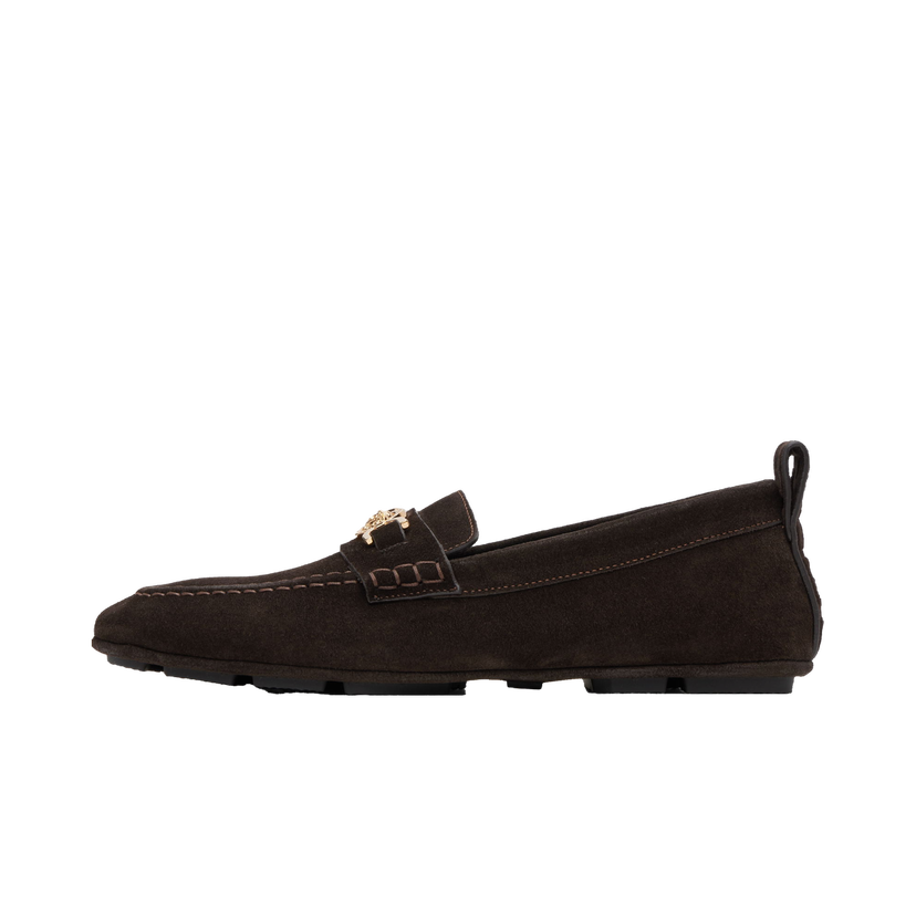 Tenisky a topánky Versace Suede Driver Loafers Hnedá | 1017072_1A09892