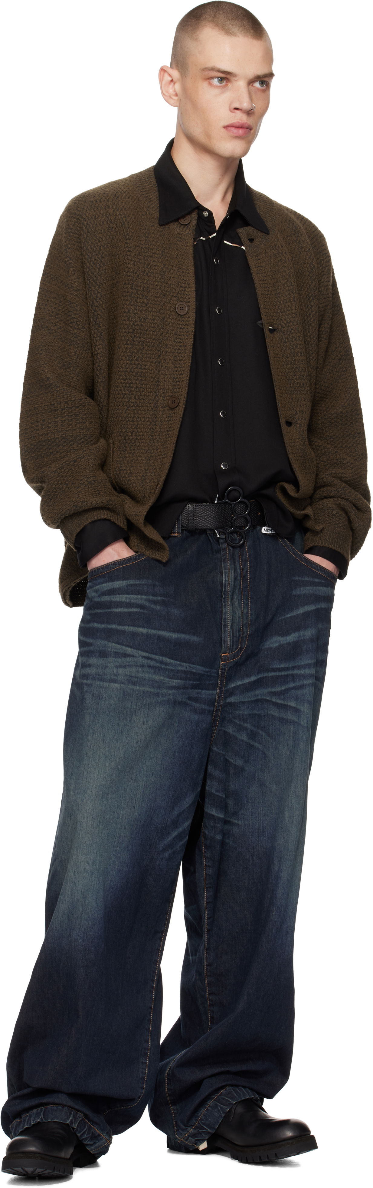 WACKO MARIA Johnny Leather Belt