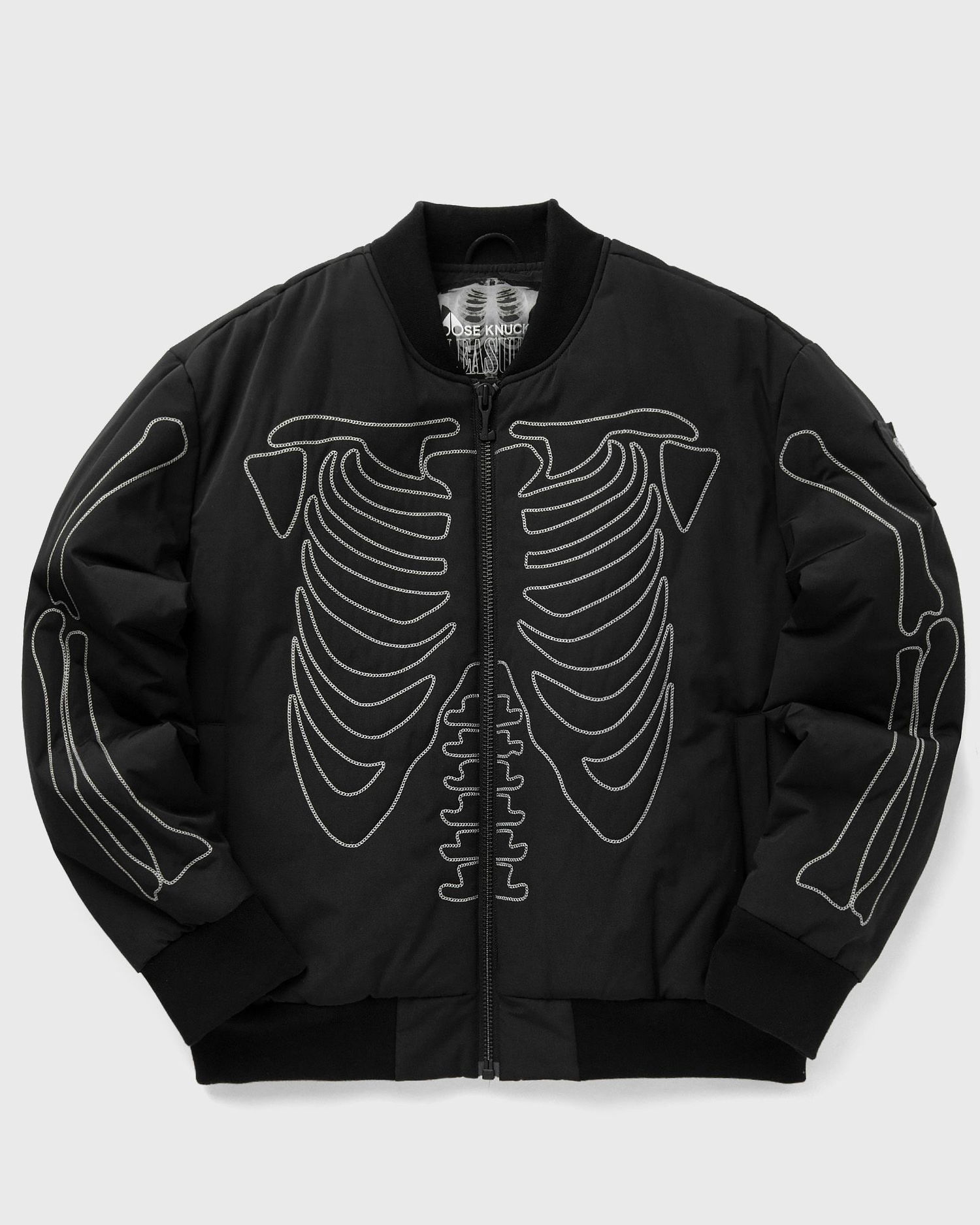 Bomber bunda Moose Knuckles X PLEASURES SKELETON BOMBER Čierna | M33MB036PL-BLACK, 0