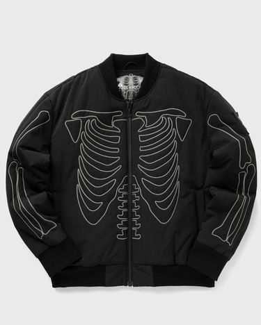 Bomber bunda Moose Knuckles X PLEASURES SKELETON BOMBER Čierna | M33MB036PL-BLACK, 0
