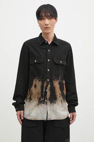 Košeľa Rick Owens Oversize Shirt Čierna | DU02D2755.BSUN, 0
