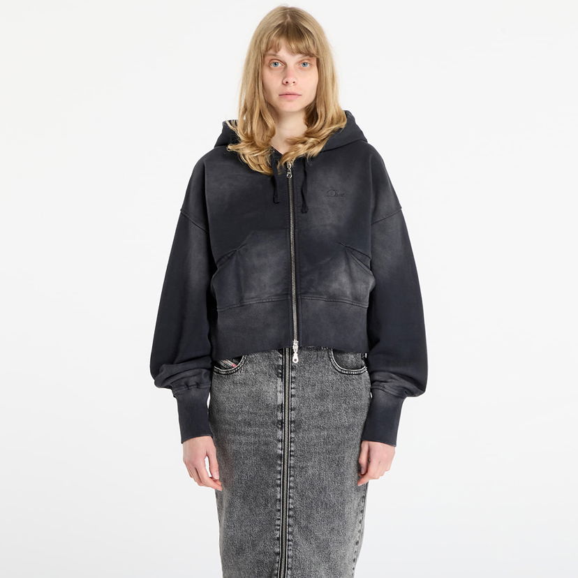 Mikina Dime Dime Cropped Zip Hoodie Čierna | DIMEFA2511BLK