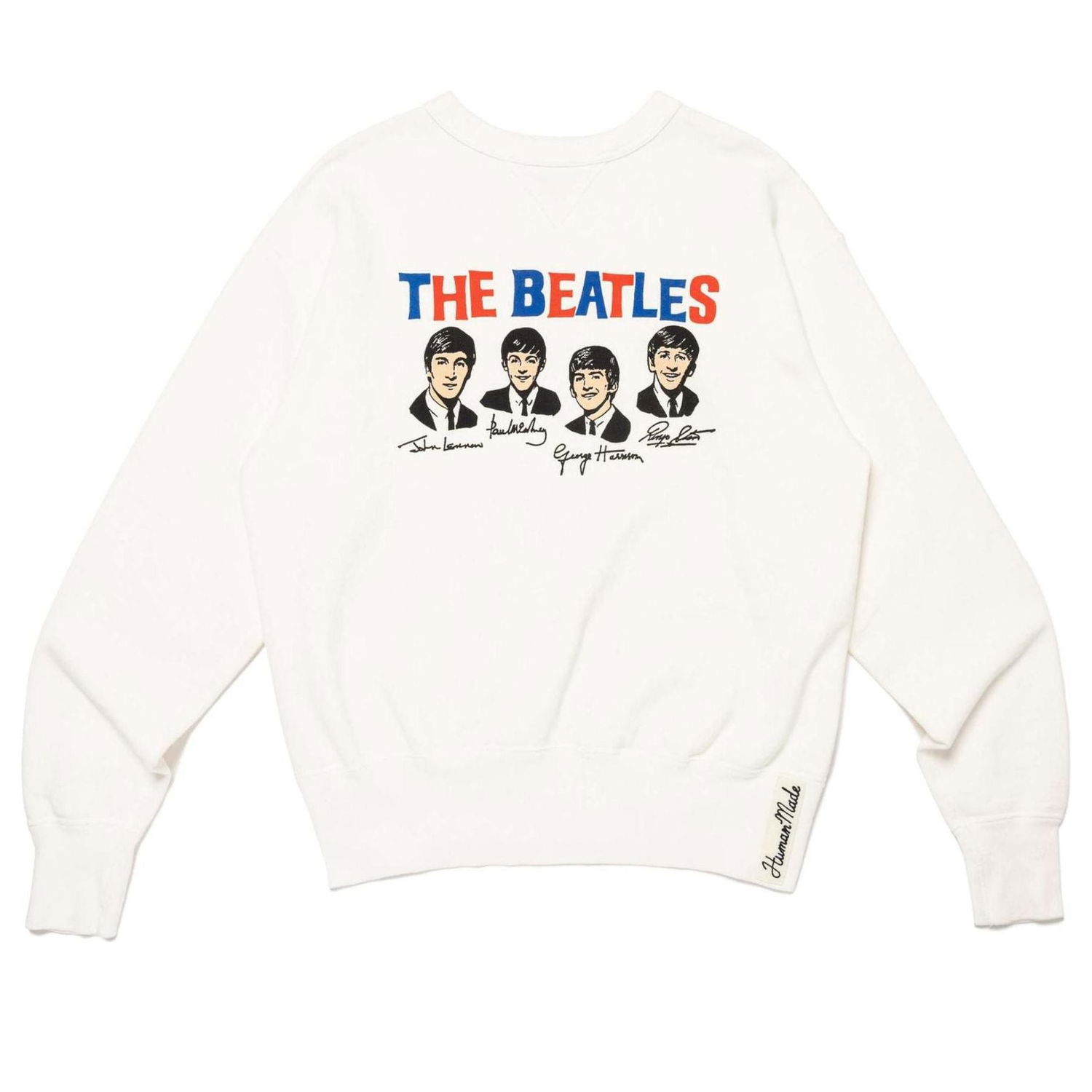 Mikina Human Made Beatles Print Sweatshirt Biela | HM27CS034, 0