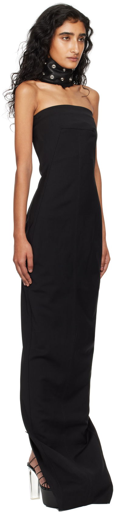 Šaty Rick Owens Rick Owens Concordians Bustier Maxi Dress Hnedá | RP02E4524 WST, 4
