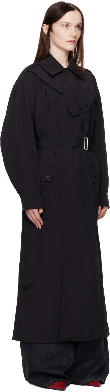 Trenčkot KENZO Kenzo Paris Kimono Sleeves Long Trench Coat Čierna | FF52MA2249OK, 1