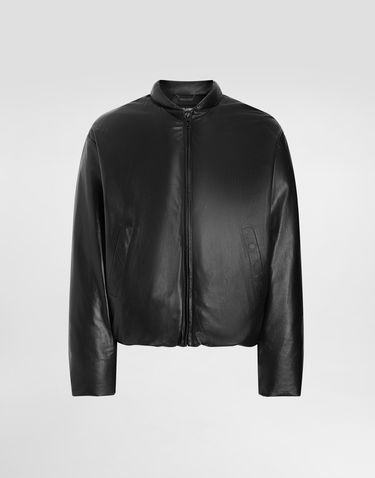 Bomber bunda Dolce & Gabbana Dolce & Gabbana Padded Sheepskin Bomber Jacket Čierna | G9BJYLHULWCN0000, 0