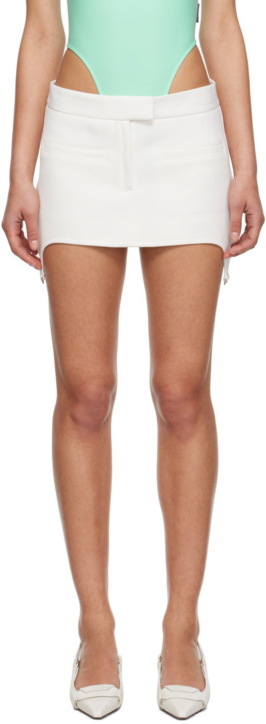 Sukňa Courrèges Courrèges Suspenders Mini Skirt Biela | 123CJU078PL0007, 0