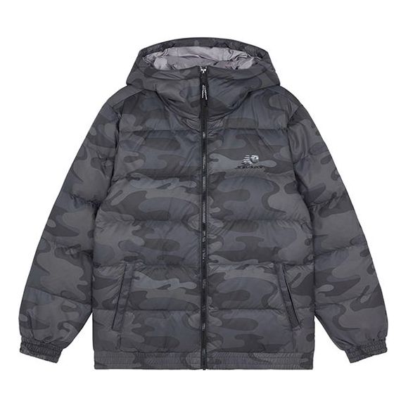 Prešívaná bunda New Balance Sport Logo Print Puffer Jacket Šedá | AMJ13335-BM
