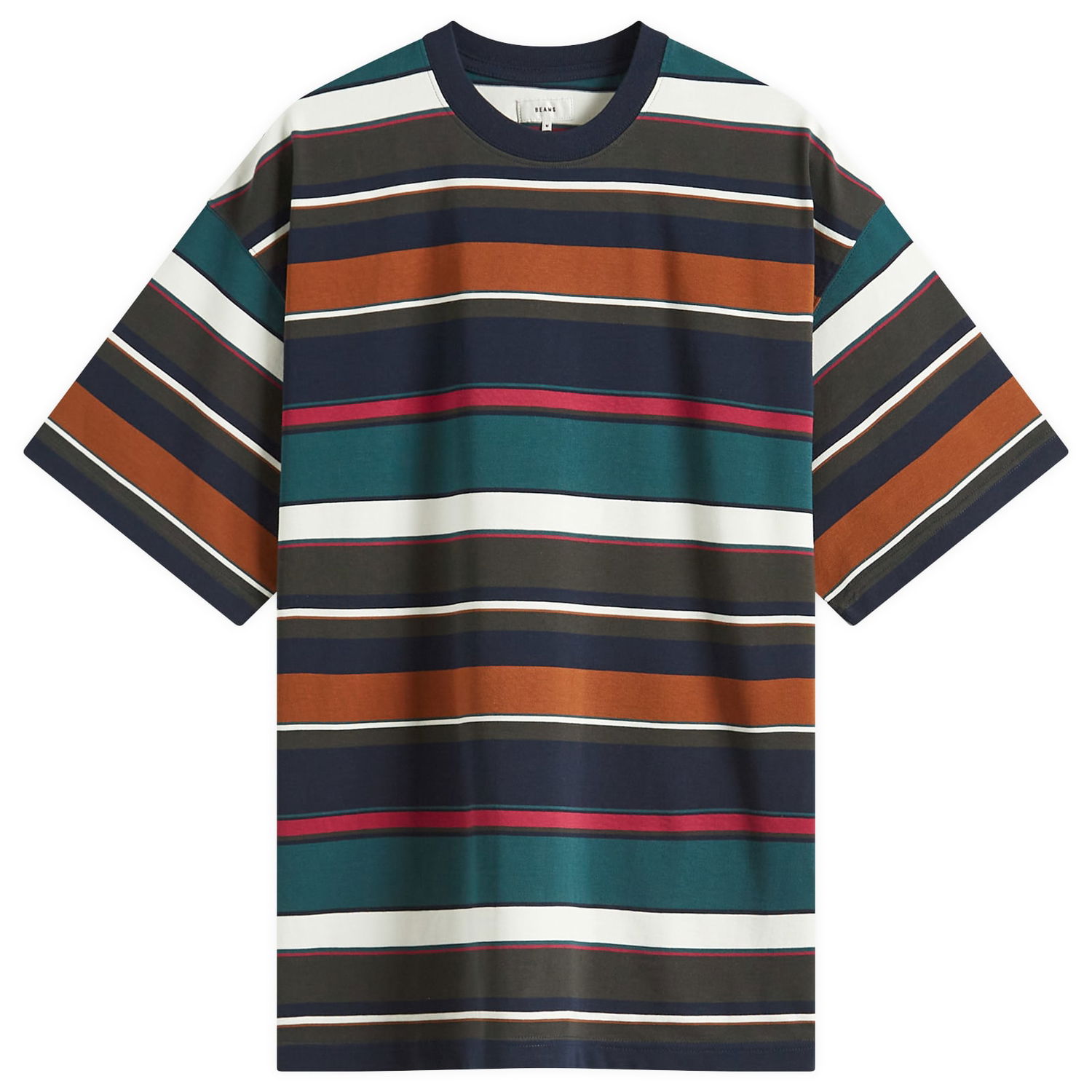 Tričko BEAMS BEAMS Multi Stripe T-Shirt, Size Large Rôznofarebný | 1104-1340-803-79, 0