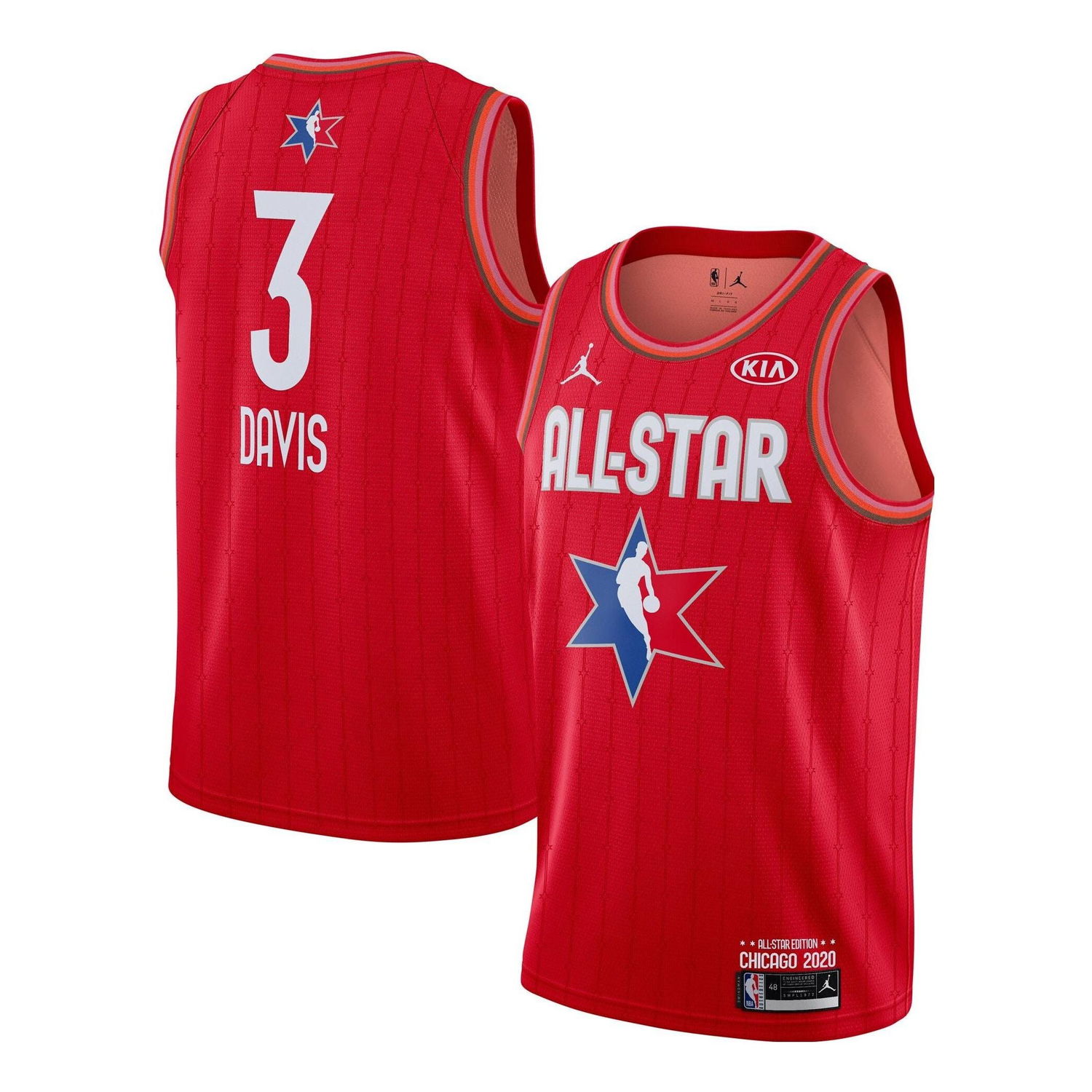 Dres Jordan NBA All-Star Anthony Davis Jersey Červená | CJ1066-664, 0