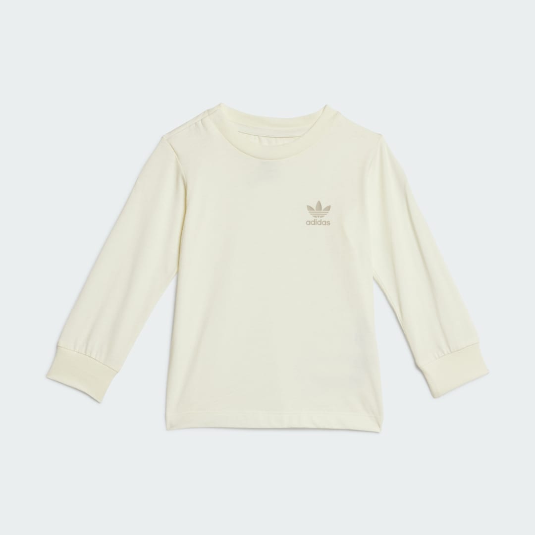 Tričko adidas Performance Long Sleeve T-Shirt Béžová | IN8518, 0
