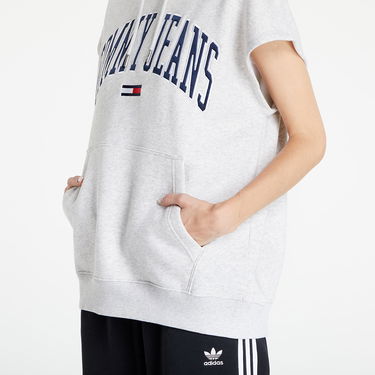 Mikina Tommy Hilfiger Oversized Collegiate Logo Vest Šedá | DW0DW14343 PJ4, 2