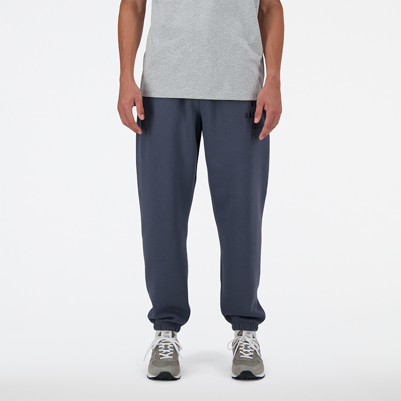 Nohavice a džínsy New Balance Sweatpants Šedá | MP41505GT, 0