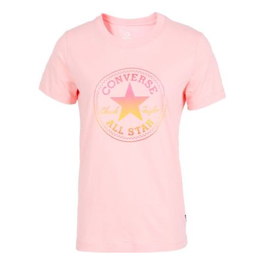 Tričko Converse Converse Round Neck Short Sleeve T-Shirt Ružová | 10017088-A03