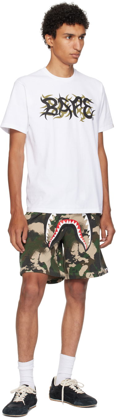 Tričko BAPE Trial Camo 'BAPE' Logo T-Shirt Biela | 001TEL301037M, 3