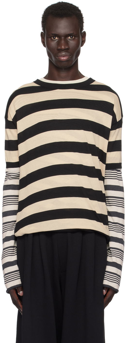 Tričko Marni Layered T-shirt Béžová | GCMG0404Q0 UFC252, 0