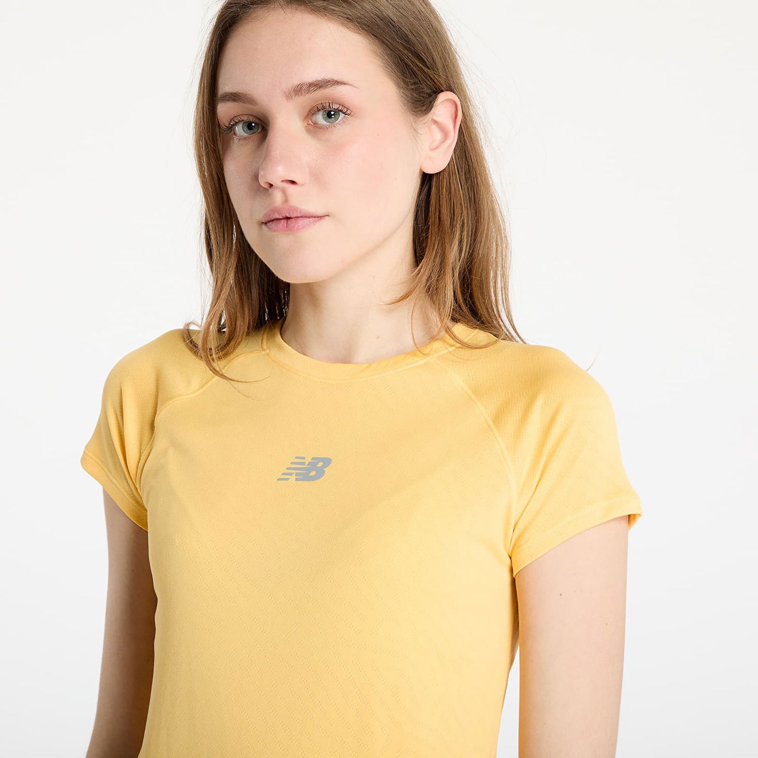 Tričko New Balance Women's Short Sleeve T-Shirt Žltá | NBWT51223CEE, 1
