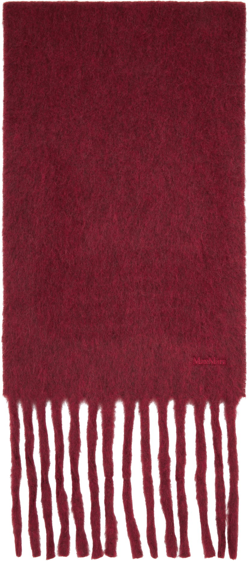 Šál Max Mara Osso Fringed Scarf Vínová | 2524546022600