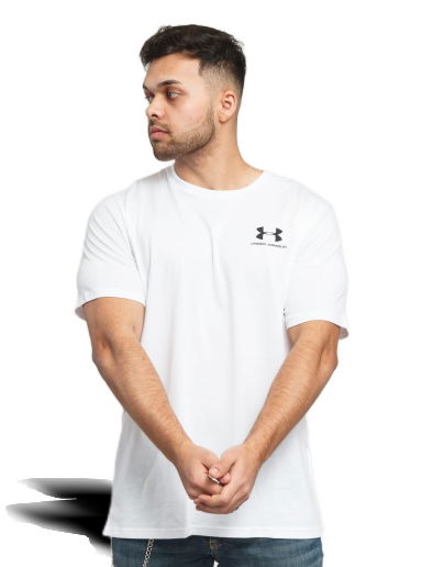 Tričko Under Armour Sportstyle Left Chest SS Tee Biela | 1326799-100