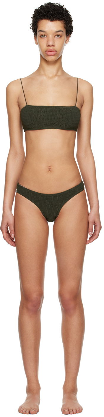 Plavky TOTEME TOTEME Smocked Bikini Zelené | 232-899-795 / 232-878-795, 0