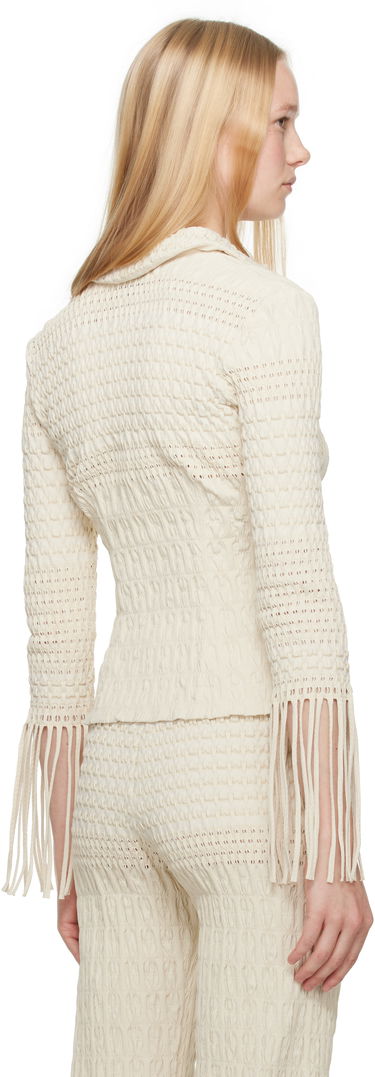 Súprava Nanushka Nanushka Niceta Smocked Shirt Béžová | NW25SSTP26805, 2