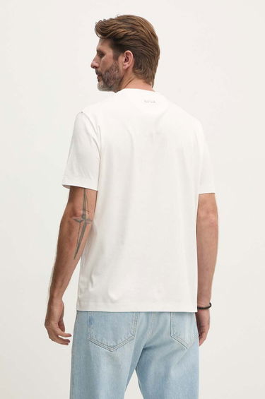 Tričko Paul Smith Paul Smith Floral Print T-Shirt Biela | M1R.919T.NP4739, 2